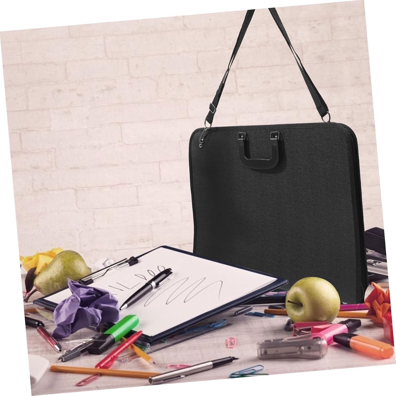 TEHAUX Artist Carrying Bag for Art Supplies Portfolio Multiple Pockets Zipper Protective Sketch Bag Handles for Drawing Boards Materials