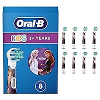 Oral-B Kids 3+ Testine Spazzolino Elettrico Frozen, Confezione da 8 Testine di Ricambio