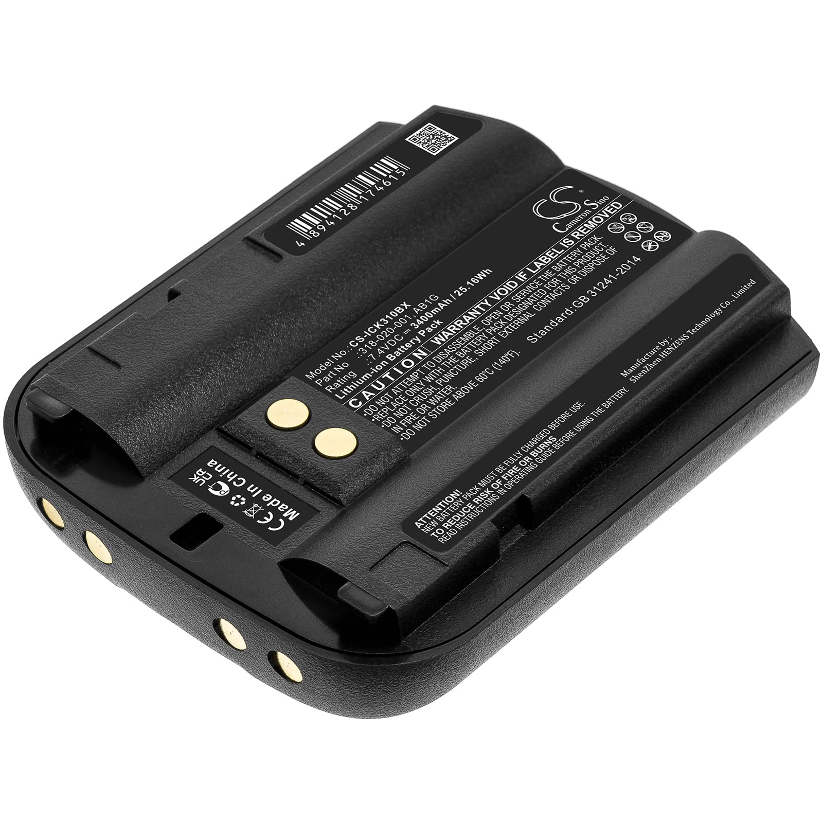 Baterías recargables para Intermec CK31 recambio de acumulador 318-020-001 serie AB1G 6