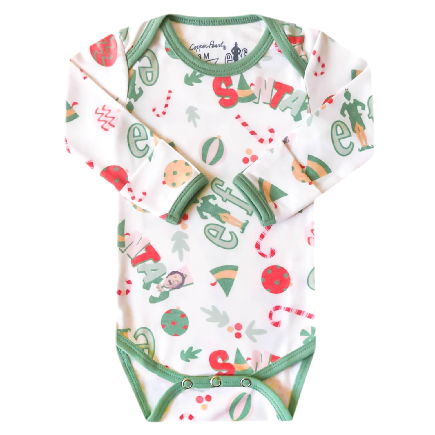 Copper Pearl Long Sleeve Bodysuit Baby: Ultra Soft Baby for Newborns, Boys, and Girls - Stylish, Comfortable, Overlap Shoulders, Premium Knit Fabric - Newborn, Elf