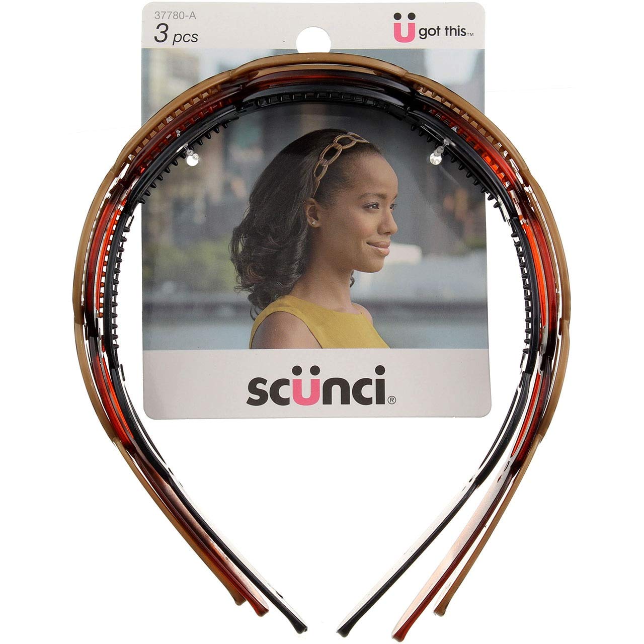 ScunciBeauty Oval Headbn Size 3ct Scunci Effortless Beauty Oval Weave Headbands 3ct