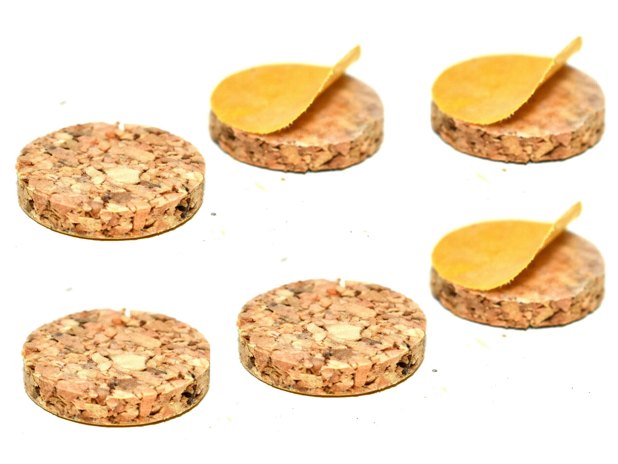 Self Adhesive Frame Bumpers 9mm Frame Cork Bumpers Picture Framing Photo Frame Cork Discs Furniture Pads Picture Hanging Craft Pack of 100