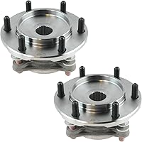 Vista 3 de TRQ Par de conjunto de cubo de cojinete de rueda delantera izquierda derecha, 2 piezas compatible con Lexus GX460 2003-2009 GX470 2003-2023 Toyota