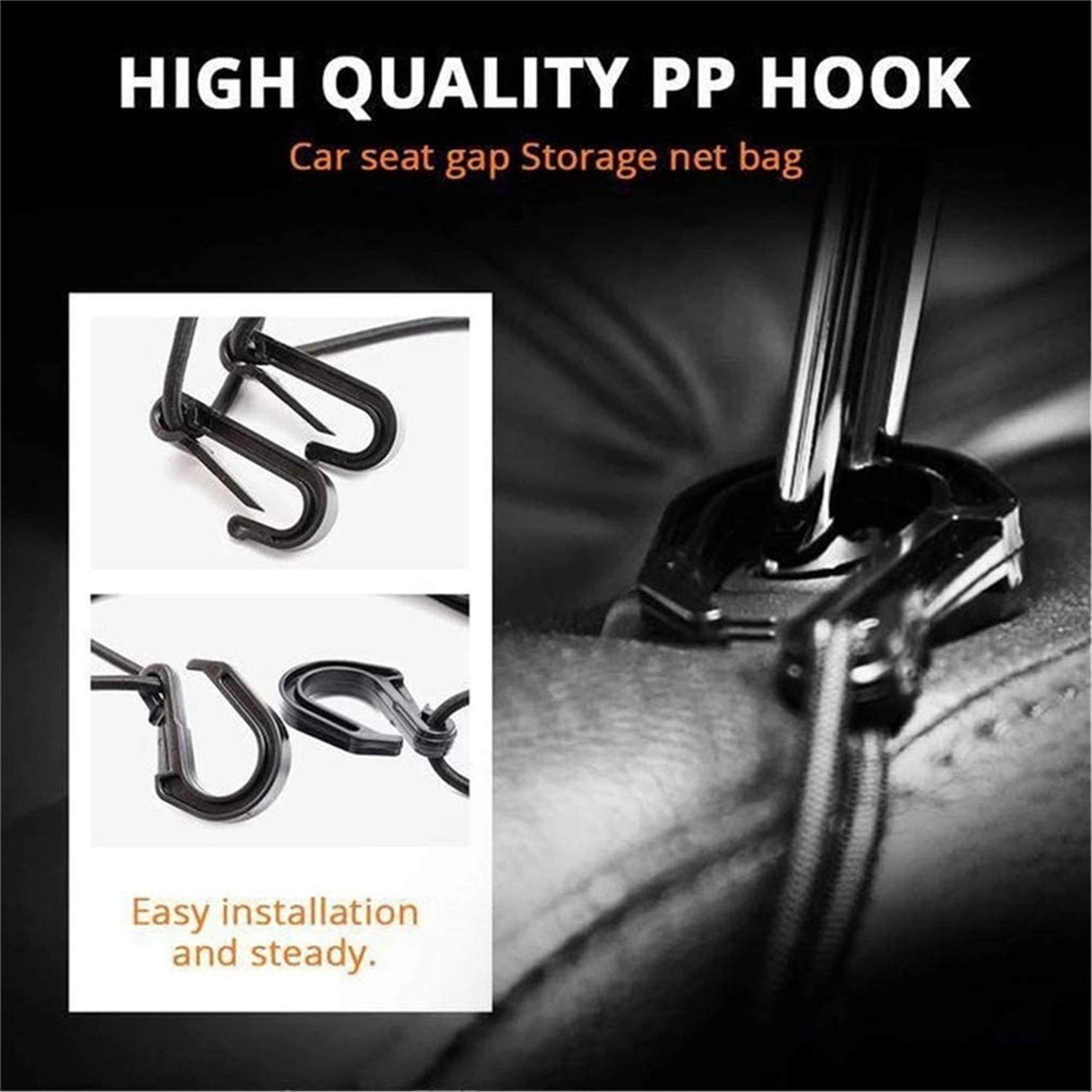 DYKESON Dog Car Net Barrier Pet Barrier with Auto Safety Mesh Organizer Baby Stretchable Storage Bag Universal for Cars, SUVs -Easy Install, Car Divider for Driving Safely with Children & Pets