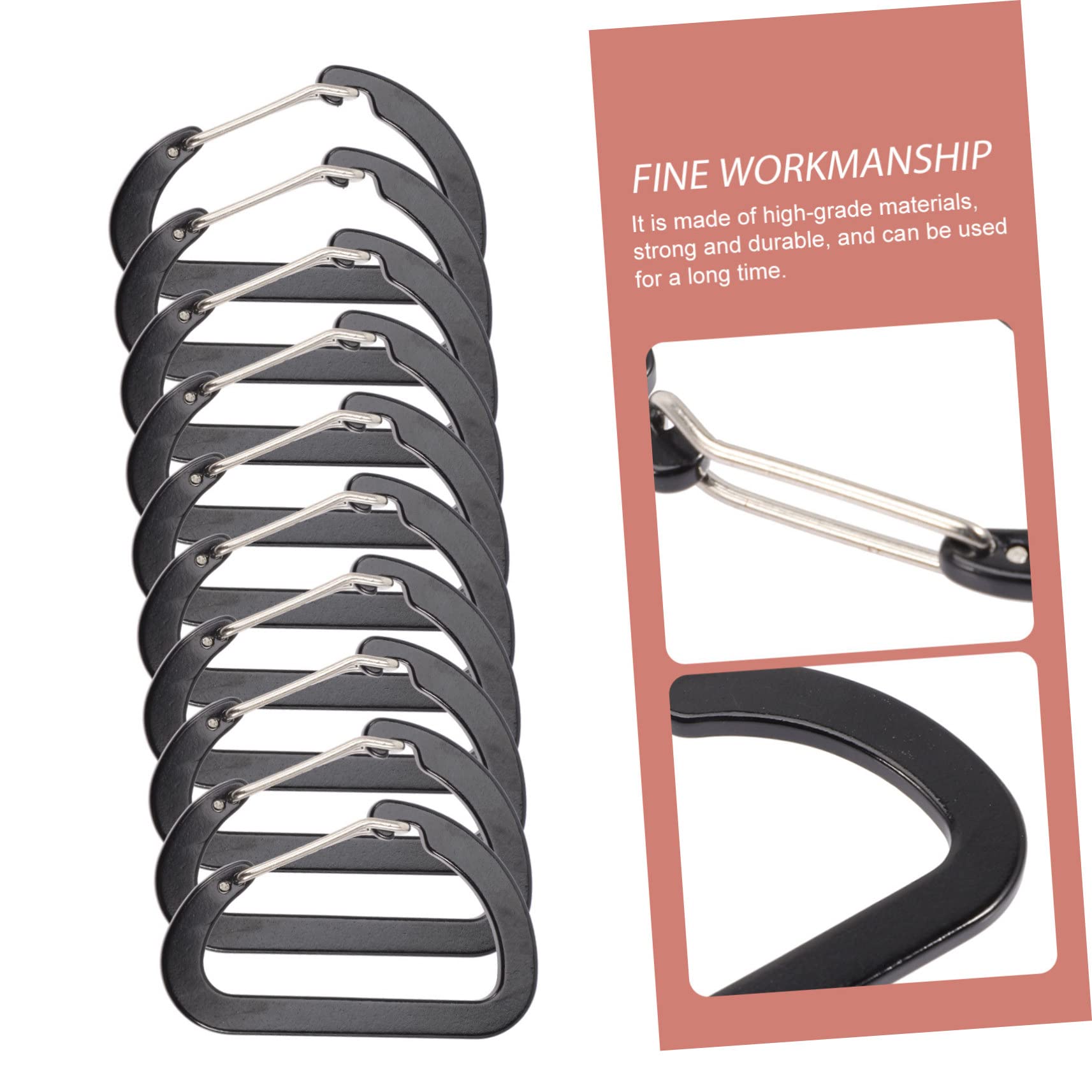 Toyvian Fibbia Per Arrampicata In Montagna Accessori Moschettone Fibbie Per Arrampicata Moschettone A Molla Moschettone A Clip Accessori Per Appendere La Schiena Moschettoni A