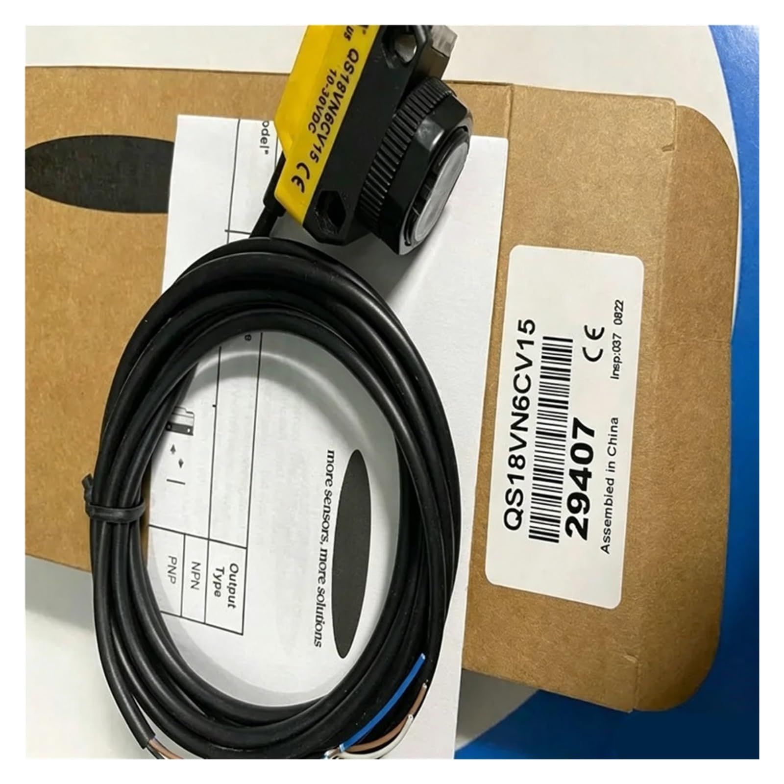 Cjkxpzmh One Color 1Pcs Photoelectric Switch Sensor Qs18vp6lpq Qs18vp6dq Qs18vp6lpq5 Qs18vn6lpq5(Qs18vp6dq)