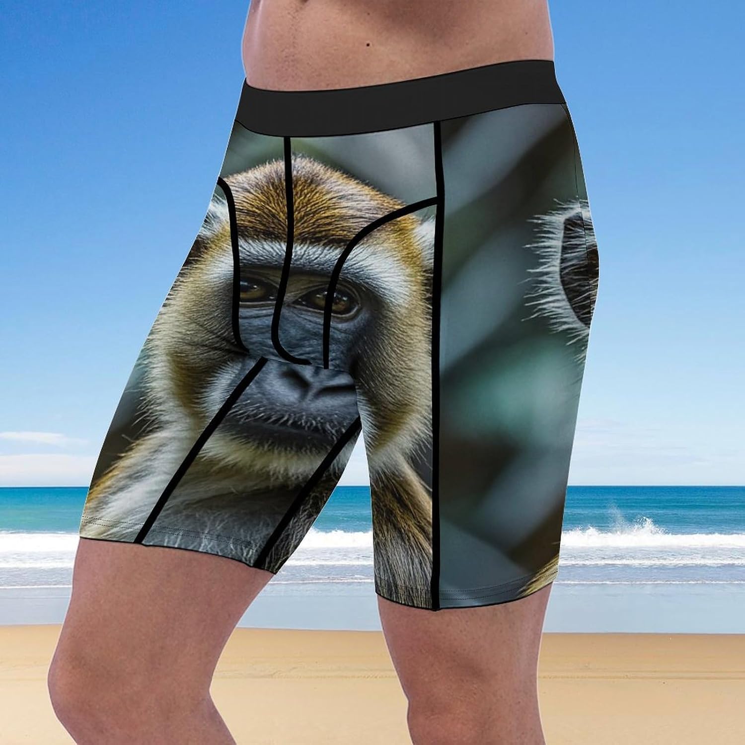 The Silent Monkey Compression Shorts Men Spandex Sport Shorts Workout Performance Baselayer Underwear