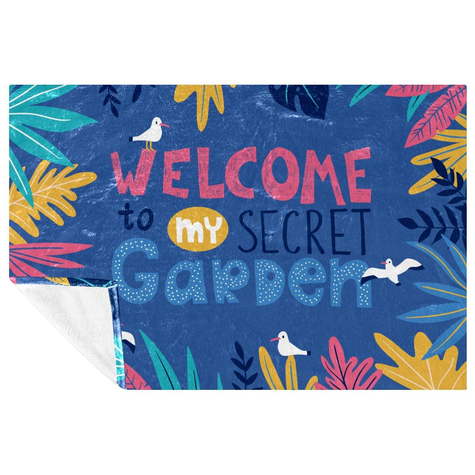Couverture chaude imprimée Secret Garden, le plaid cocon de bien-être
