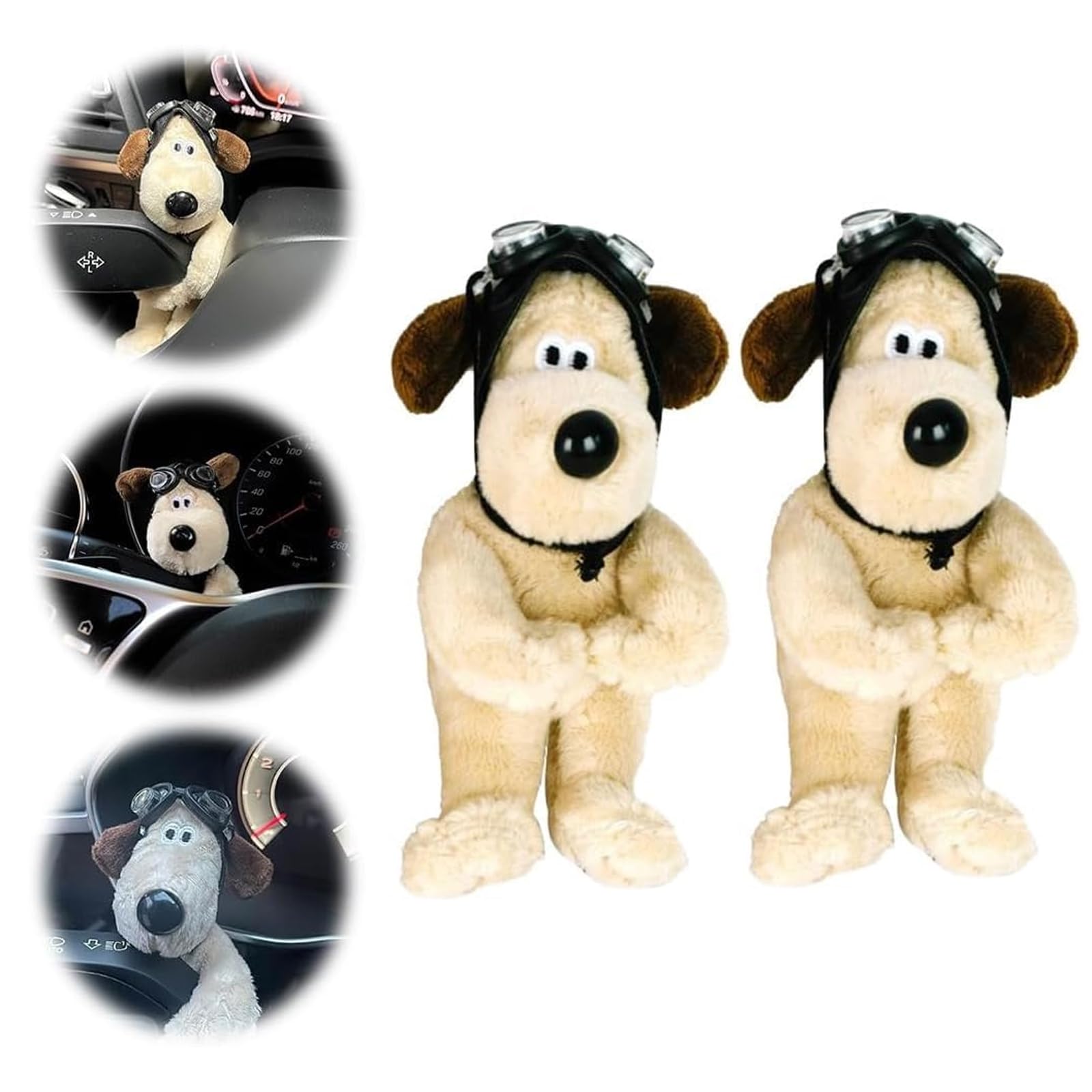 Amazon.co.jp: 2 pcs 車の装飾犬、ワイパーシフトハンドル用の