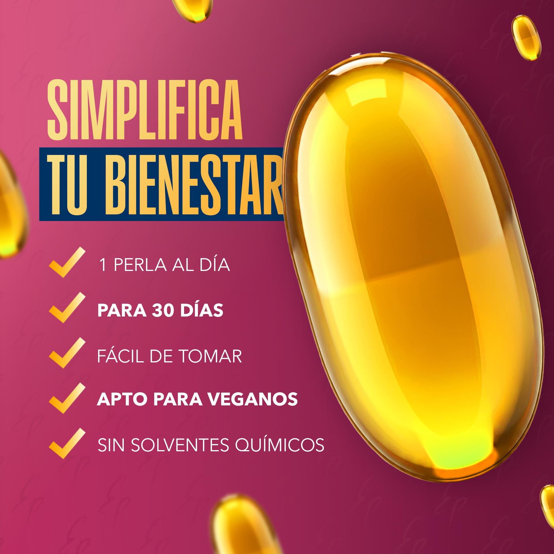 Omega 7 Espino Amarillo | Extracto Patentado Omega 3 6 7 9, Vitamina E, Betacarotenos | Salud de Piel, Mucosas y Sistema Cardiovascular | 30 Cápsulas Veganas | Estado Puro TONGIL
