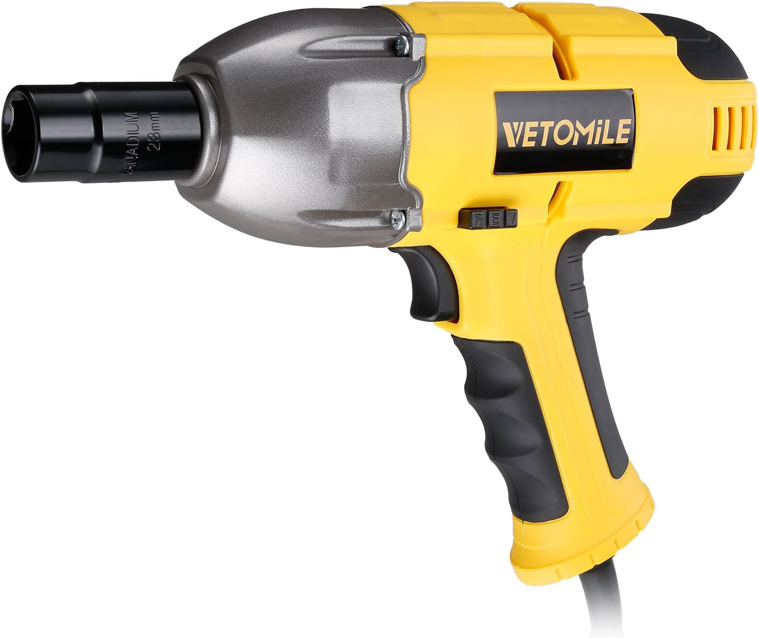 VETOMILE 230V Electric Impact Wrench Max 500Nm Torque with A Half inch Square Drive and Carry Case (UK Plug)