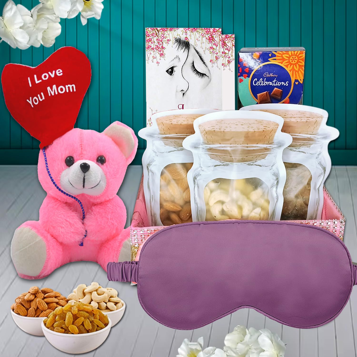 Midiron Thoughtfully Hamper to Celebrate the Love & Warmth of Mother, Spacial Chocolate Dry Fruits Gift for Mom on Mother's Day, Birthday, Perfect Combo for Gifting of Grandmother & Mother-in-Law-image-32