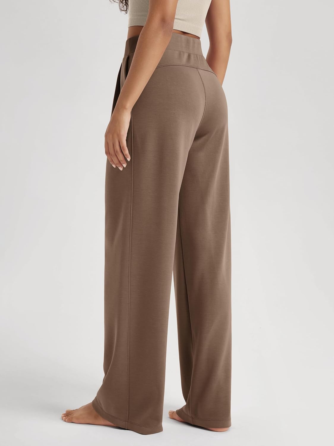 ODODOS Modal Soft Wide Leg Pants for Women High Waist Casual Relaxed Pants with Pockets-27/29"/ 31" Inseam - Image 3