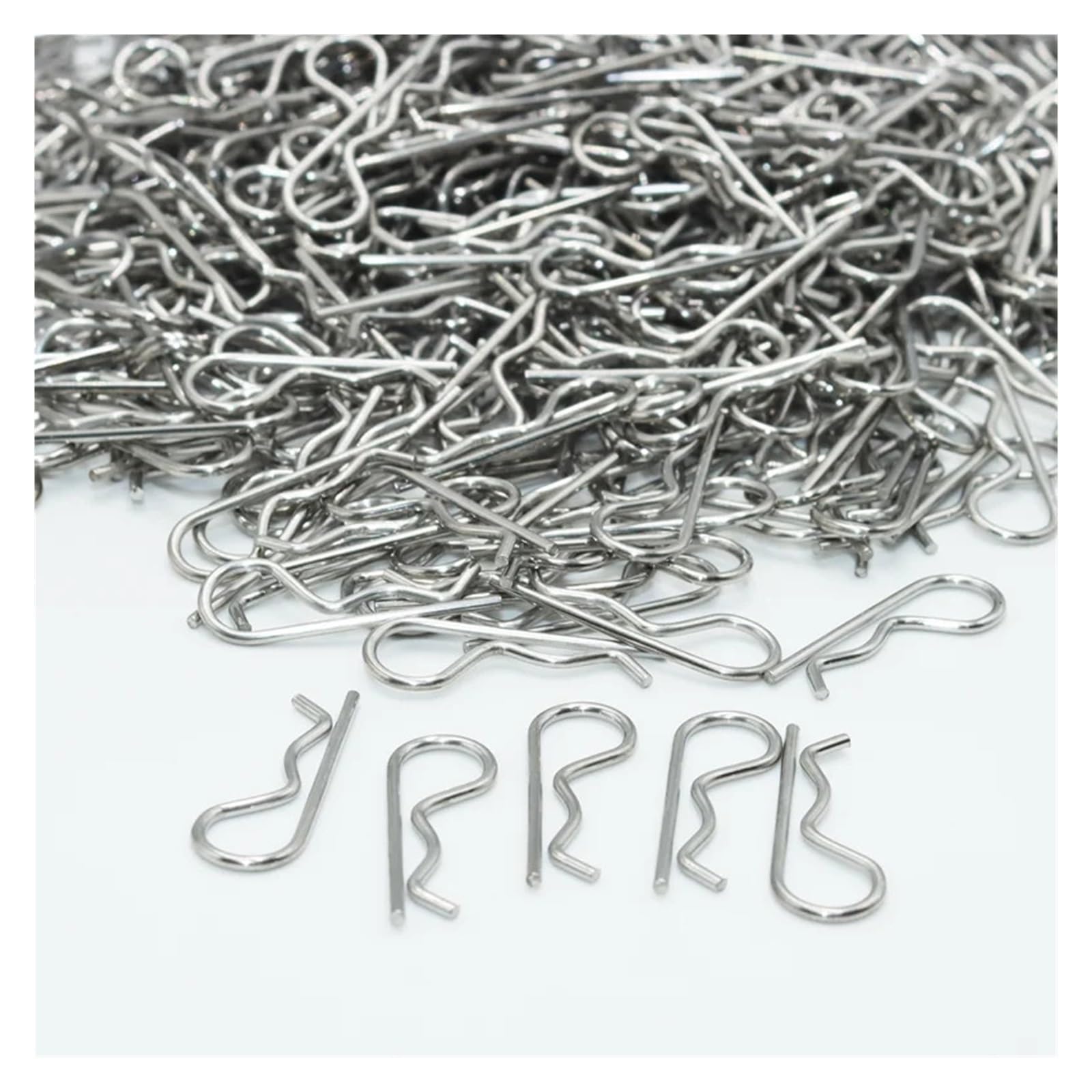 80 Pz 304 In Acciaio Inox Perno Di Metallo Spille Tipo B M1-M5 Coppiglia Onda Anello Sicurezza Carta Tornante Meccanico Bullone R Per Automotive(M3x65mm)
