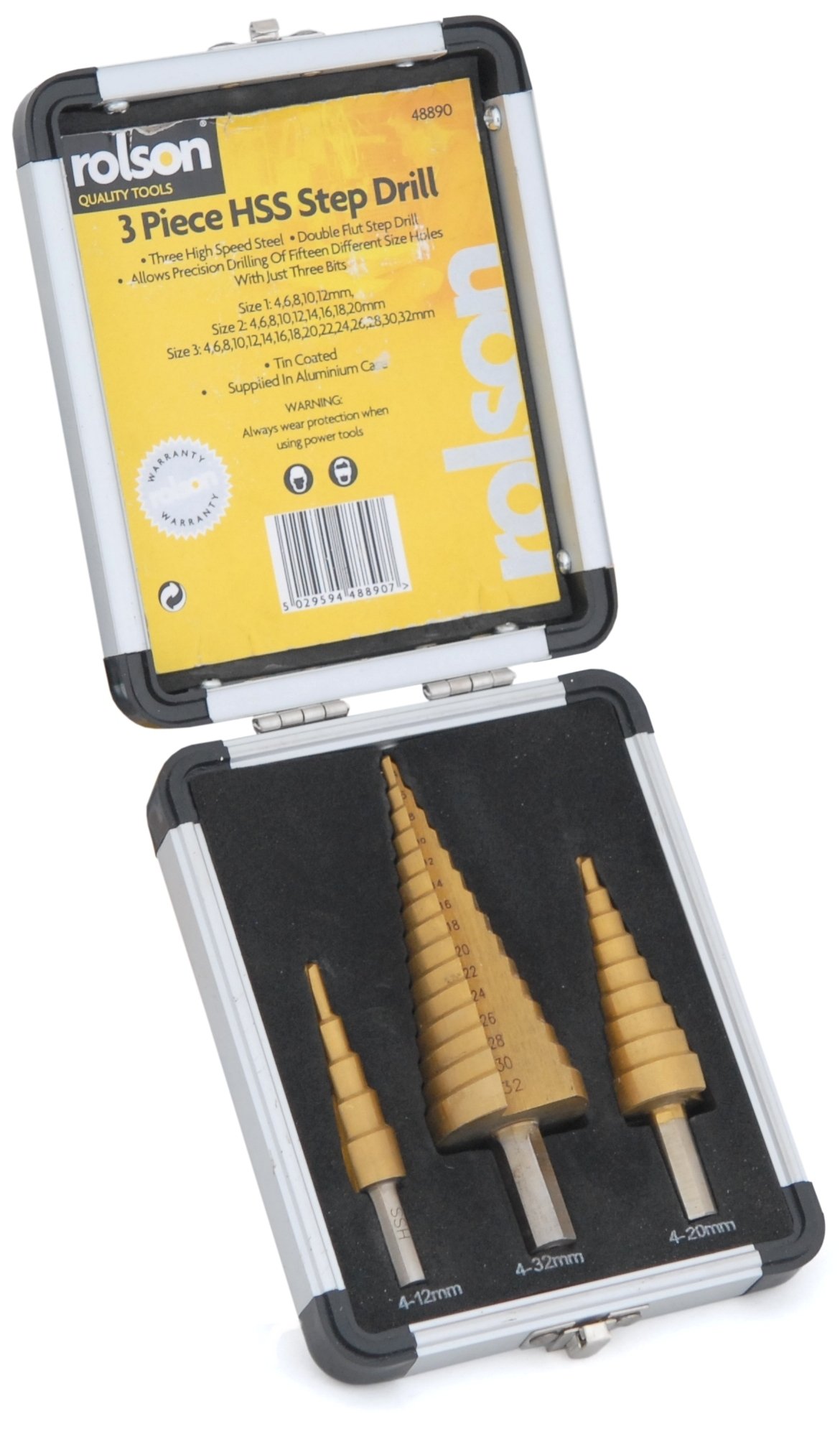 Amazon.com: Rolson 48890 3 pc HSS Step Drill Set : Industrial
