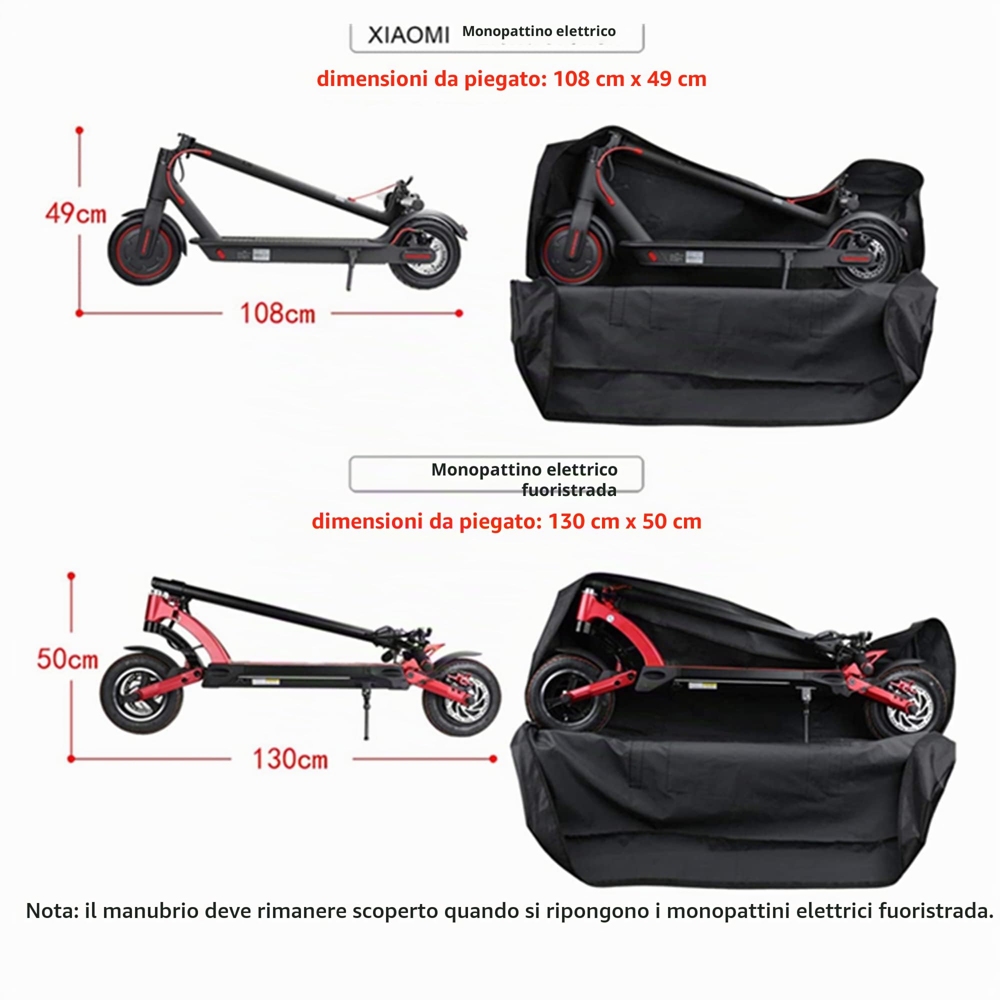 Suntelef Borsa per Scooter Elettrico Mijia M365/M365 Pro Xiaomi, Accessorio Pieghevole per Zaino a Tracolla