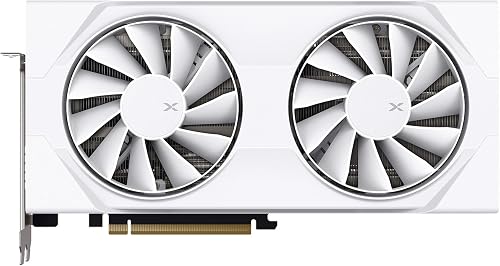 XFX Swift AMD Radeon RX 9060 XT OC White Gaming Edition with 16GB GDDR6 HDMI 2xDP, AMD RDNA™ 4 (RX-96TSW16WQ) - 5