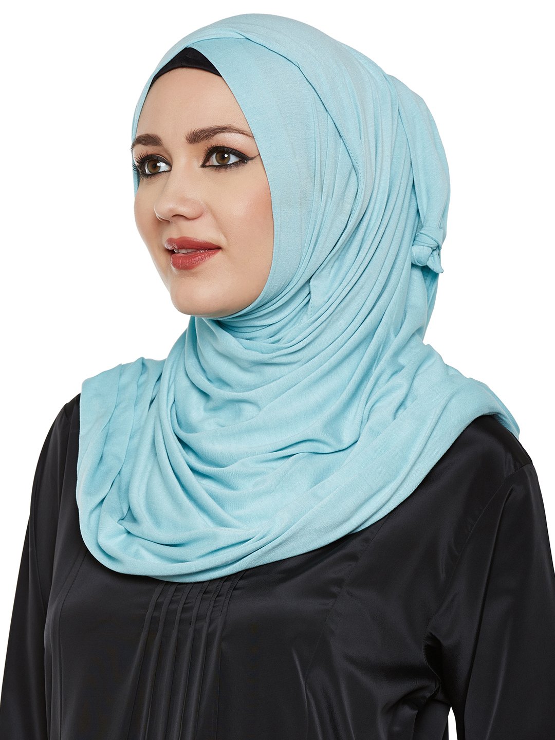 Momin libas Sky Blue Viscose Jersey Hijab Amazon.in Clothing