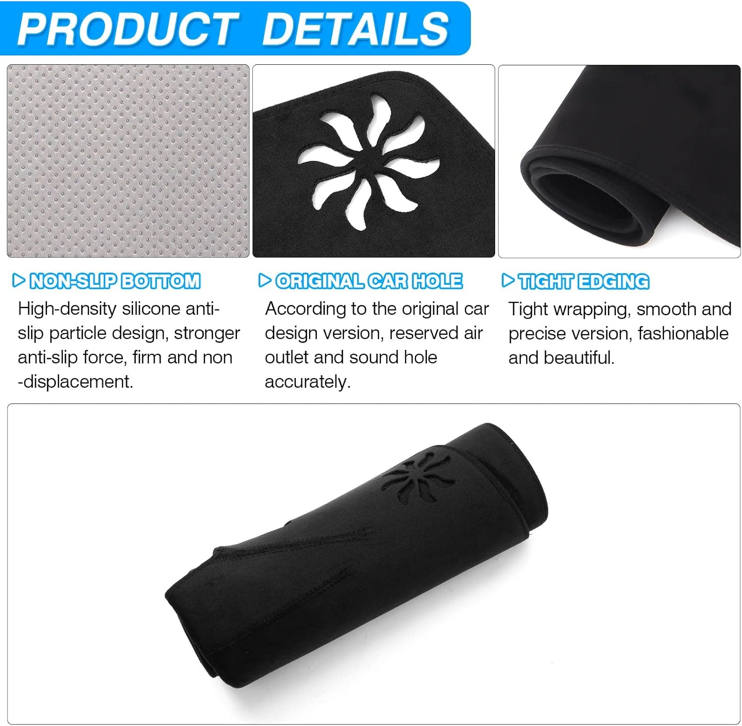 Cartist Dashboard Cover Custom Fit for 2021 2022 2023 2024 2025 2026 Nissan Rogue Accessories Dash Cover Nonslip Dash Board Mat Anti-Glare Black (Not for Nissan Rogue Sport)