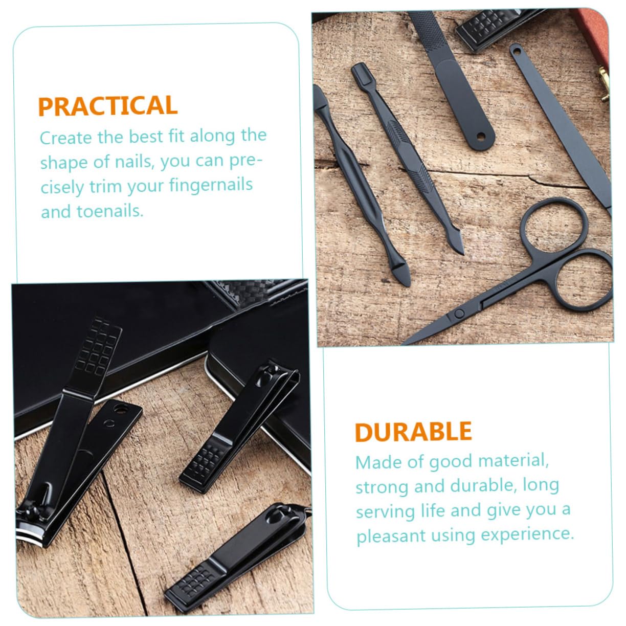 Ipetboom 3sets Manicure e Pedicure Professionale Inossidabile Kit Completo Per Unghie Strumenti Di Bellezza Per Manicure e Pedicure Per Famiglia e Amici