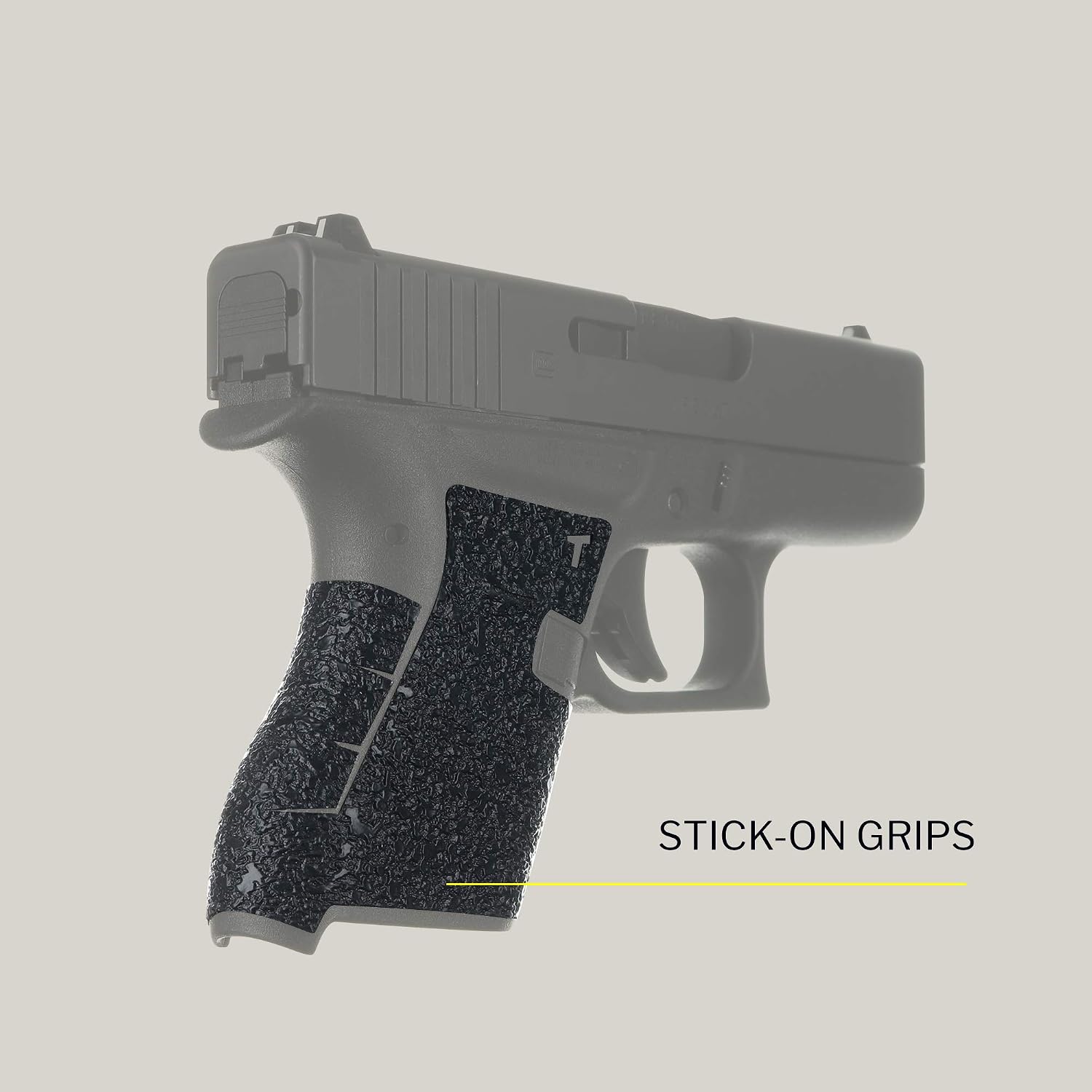 TALON GRIPS Adhesive Pistol Grip – Compatible with Glock 43 – Made in The USA
