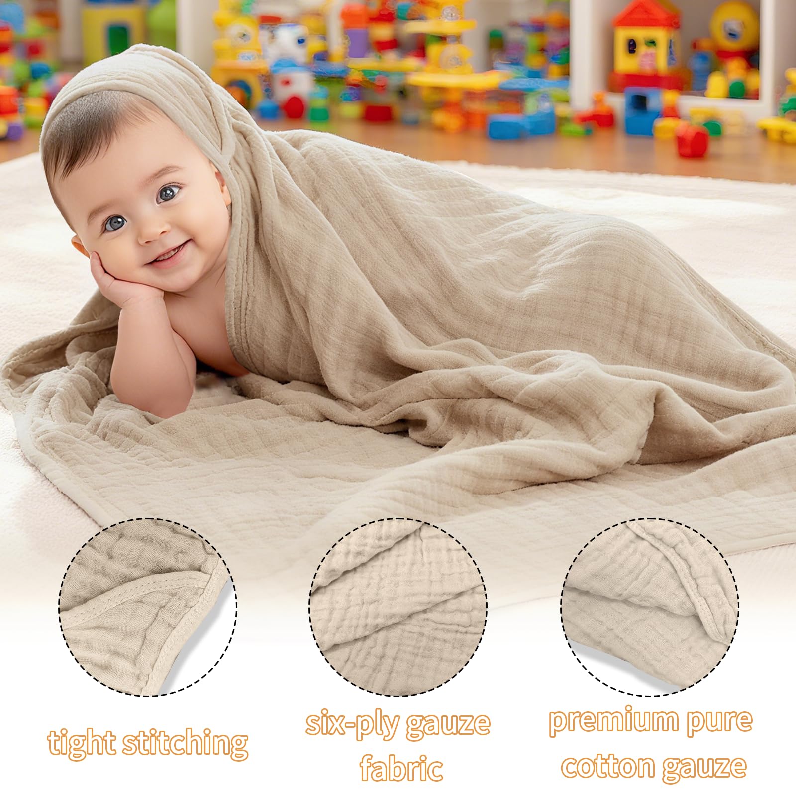 2pcs Serviette à Capuche pour Bébé 80 × 80 cm Drap Serviette de Bain Capuche Bébé Super Absorbante Coton Doux Peignoir Cape de Bain Nouveau-né,Naissance,Enfant pour Piscine ou Plage