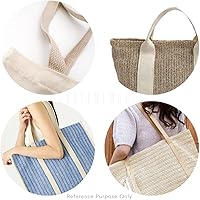 Vista 5 de CRAFTMEMORE Correa de algodón pesado de 1.5 pulgadas, correas de tejido liso para artes y manualidades, correa de lujo para bolsa de alta densidad