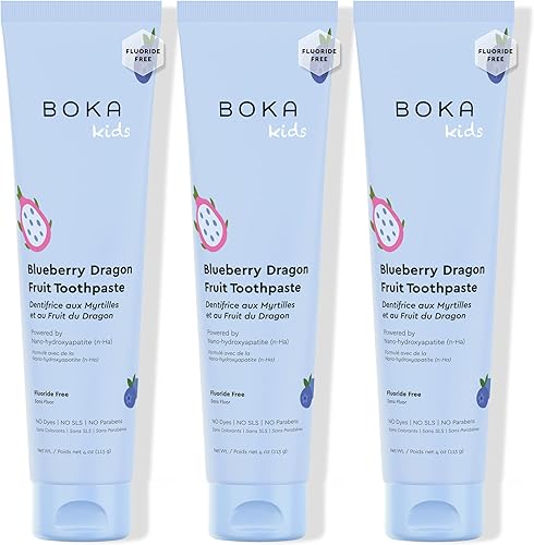 Miniatura 59 de Boka Pasta de dientes sin flúor Nano Hydroxiapatite Pasta de dientes - Sabor a crema de naranja, 4 onzas, 1 paquete fabricado en EE. UU