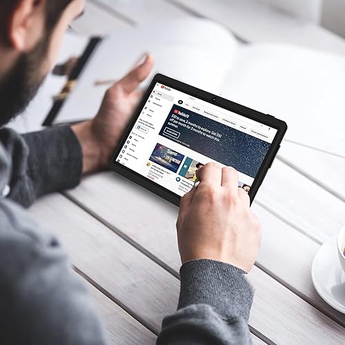 Miniatura 6 de VOLENTEX Tablet de 7 pulgadas, Quad Core Android 13, 32GB ROM, WiFi, Bluetooth, cámara dual, PC USB C, pantalla táctil IPS HD de 7 pulgadas (rosa)