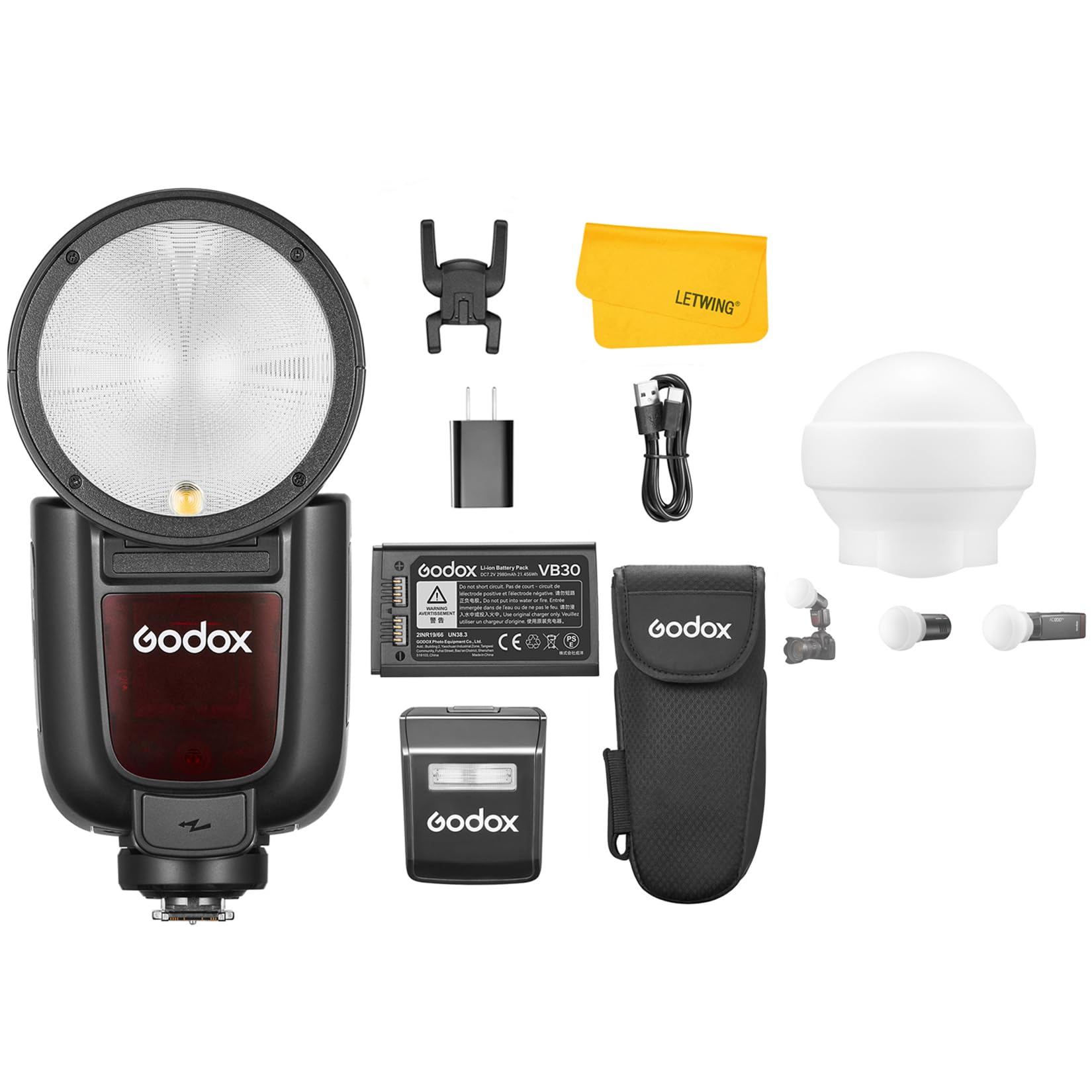 Amazon.com : GODOX V1 Pro S V1Pro S Round Head Flash