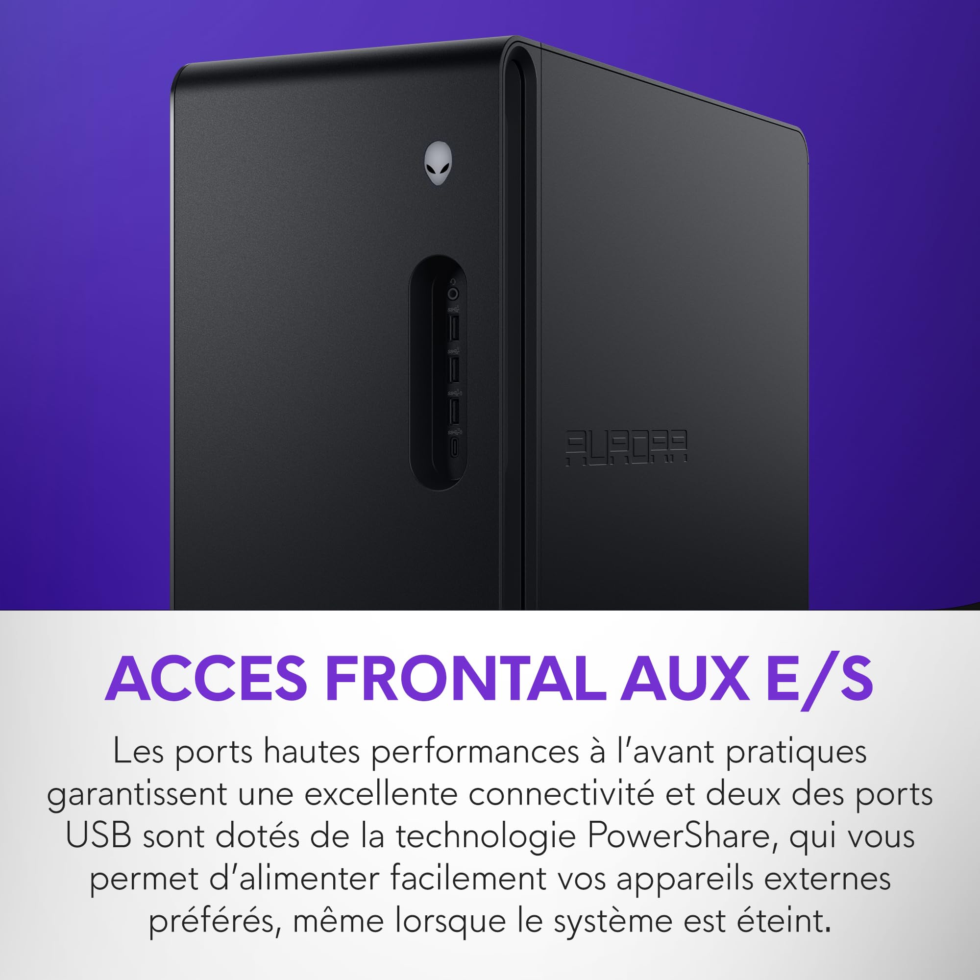 Alienware Aurora Ordinateur de Bureau Gaming, Intel Core Ultra 7 265KF