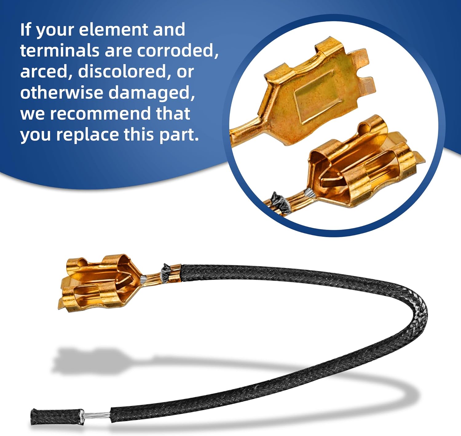Upgraded 330031 Range Burner Receptacle kit with Upgraded MP22YA Electric Range Burner Element 4 Pack Unit Set