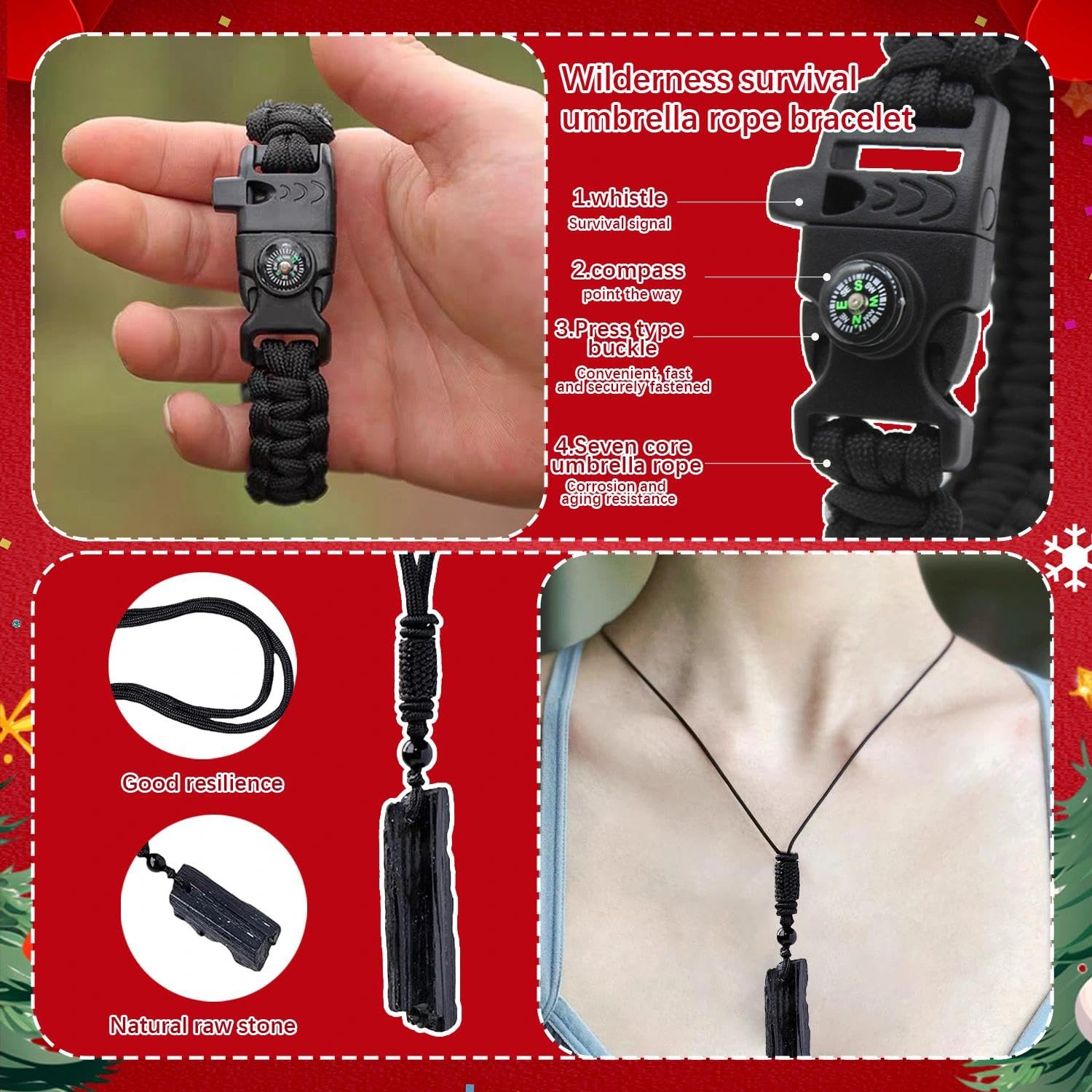 Calendrier de L'avent Homme,Kit Calendrier de L'avent Adulte Bricolage Homme,Outils Pratiques,Chaussettes de Noel,Boussole,Outils de Nettoyage Personnels,Pierre de Bonheur,Adolescents Cadeau