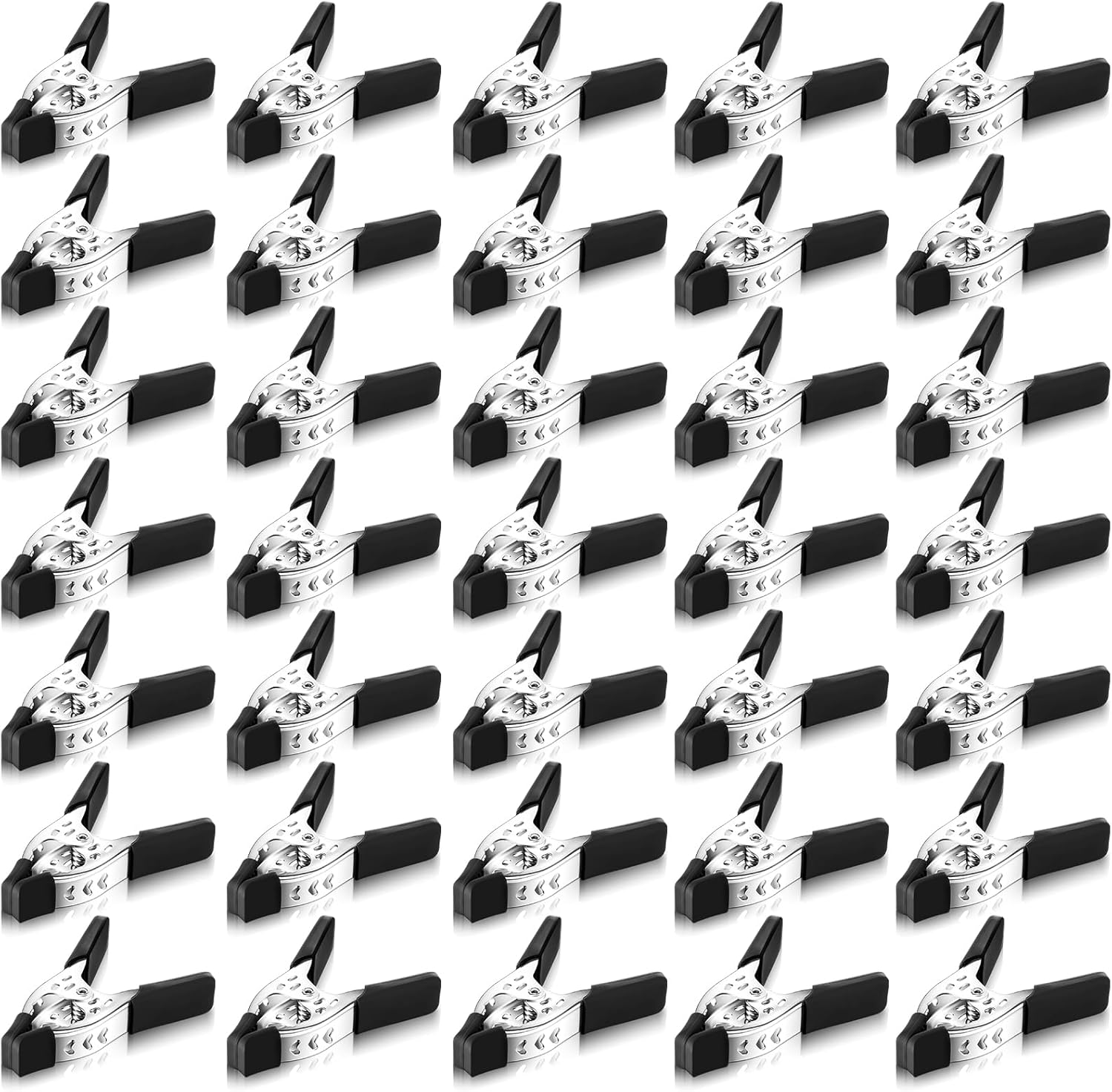 Honeydak 36 Pcs 4" Spring Clamps 1.5" Jaw Opening Metal Spring Clamps Heavy Duty Clips Strong for Woodworking Backdrop Photography Furniture Crafts (Black)