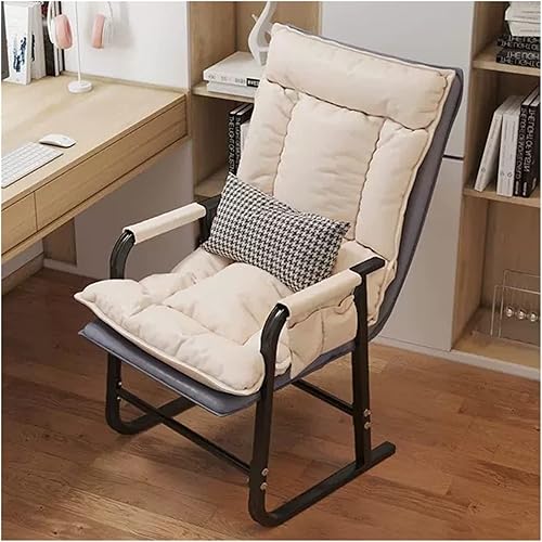 Miniatura 10 de WIGSELBL Silla de bañera de tela con soporte lumbar para sala de estar, con respaldo ajustable y bolsillos laterales, sofá tapizado, silla auxiliar