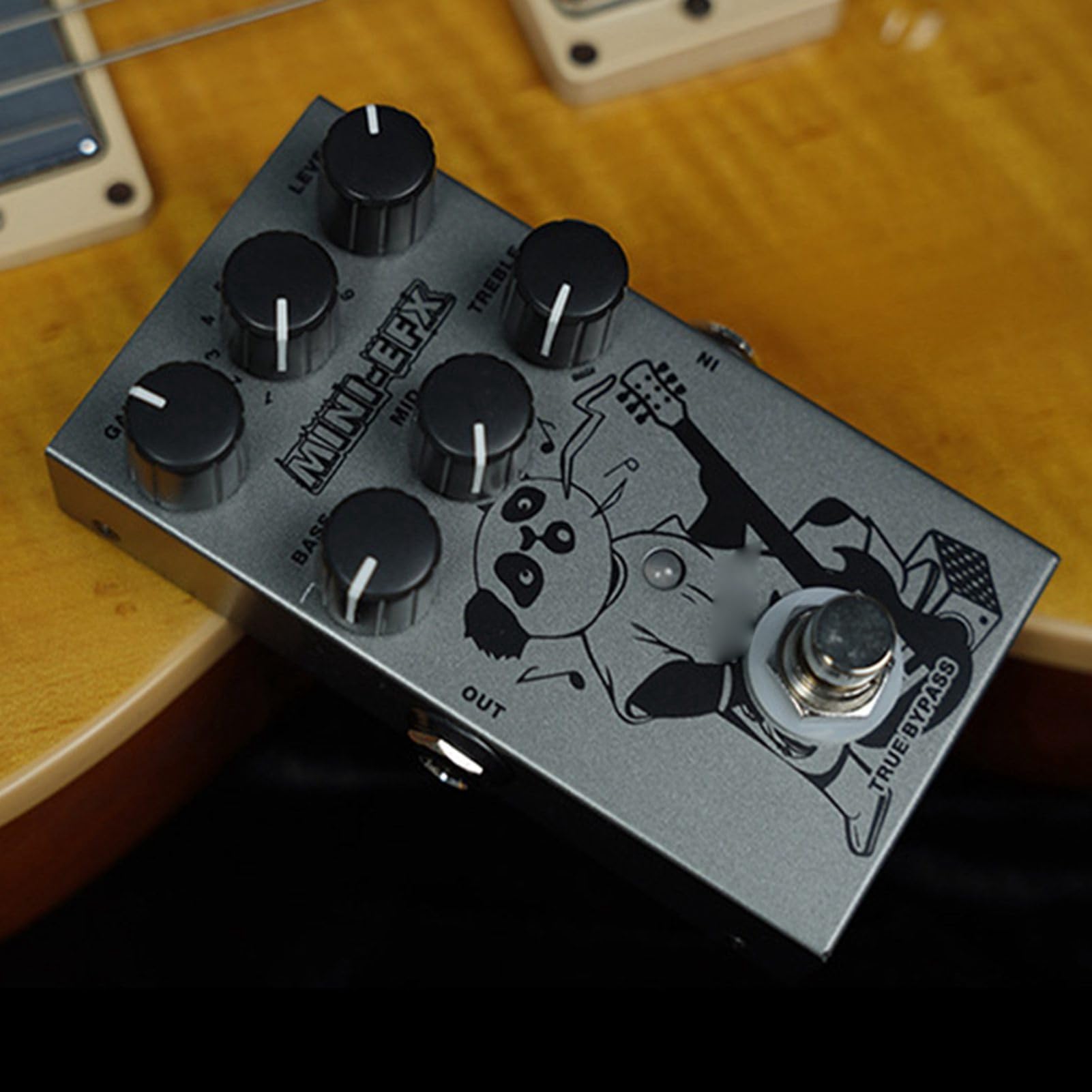 aqxreight Mini Pedale Effetto per Chitarra Design Compatto 9 Toni Versatili Prestazioni Migliorate per Musicisti di Chitarra Elettrica Esplora il Tuo Strumento Musicale Sonoro