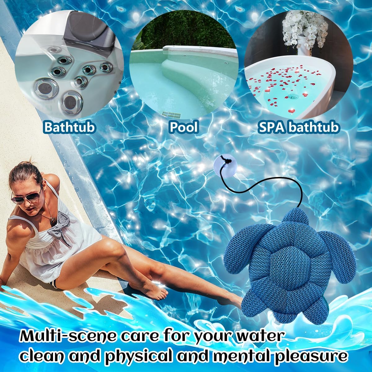 Absorbeur D'écume de, 2 Pièces Absorbeurs de Mousse de Spa, Absorbeur D'huile de Piscine, Nettoyant pour Spa, Réutilisable, pour Absorber L'écume, La Mousse, La Graisse dans l'eau