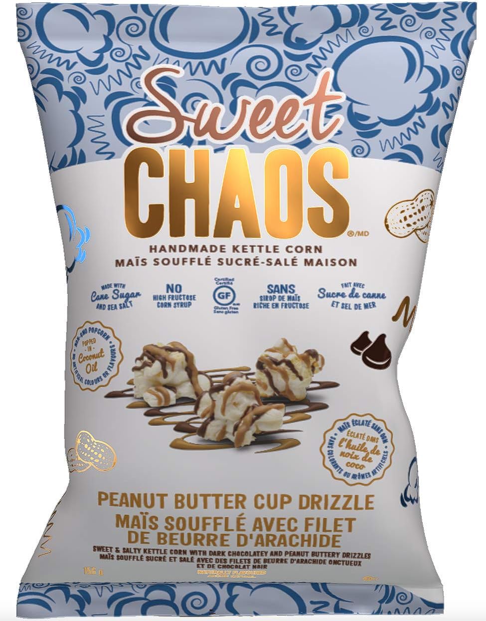 Shop Sweet Chaos Peanut Butter Drizzled Popcorn 5.5oz at Moscow