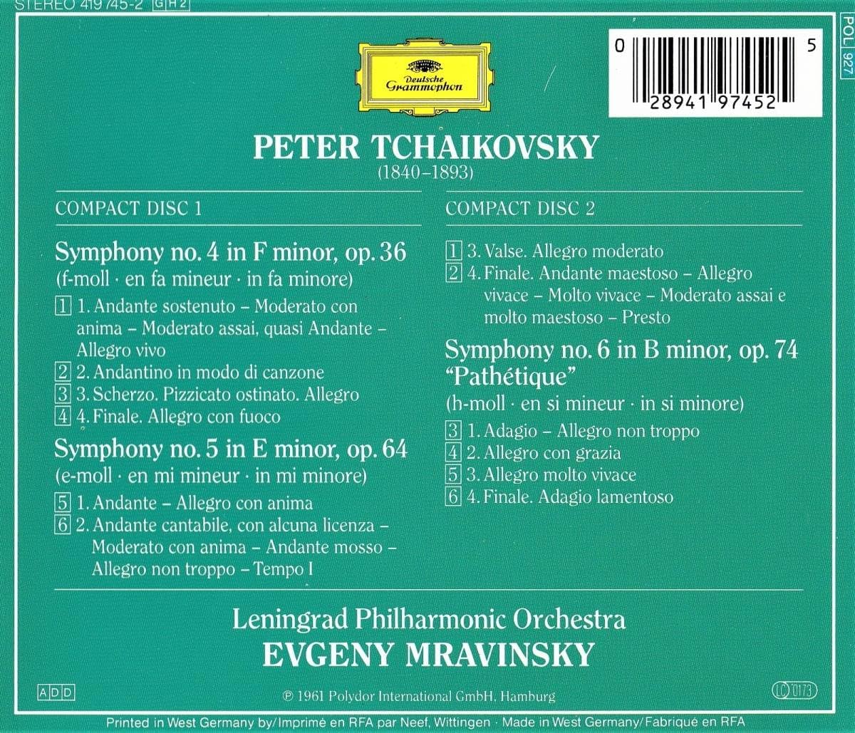 エフゲニ―・ムラヴィンスキー 「ライヴ・セレクション 1972