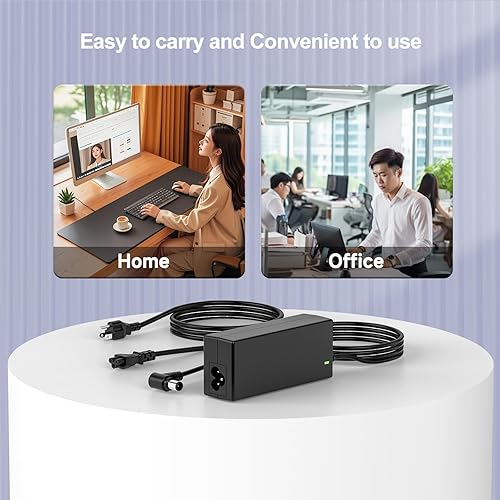 Miniatura 6 de ROLADA Cable de alimentación de 19 V compatible con LG de 19" 20" 22" 23" 24" 27" LED LCD FSG-19 24LJ4540 DA-48F19 DA-65G19 LCAP21C 24LB451B Monitor