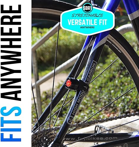 Miniatura 4 de Stupidbright Juego de luces micro LED con correa delantera y trasera para bicicleta, luces para patineta y longboard (paquete de 2)