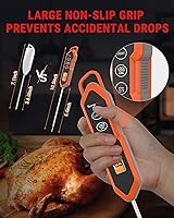 Vista 3 de ThermoPro TP15H - Termómetro de alimentos resistente al agua de lectura instantánea para cocinar, sonda de termómetro de carne digital