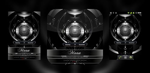 Moon Beautiful Clock Widget Theme for Android