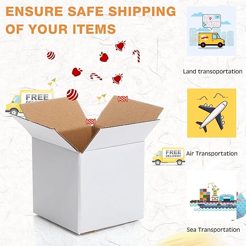 Miniatura 4 de Yeaqee 72 cajas de envío de cartón corrugado, cajas de envío pequeñas para embalaje, embalaje para mudanzas, pequeñas empresas, almacenamiento,