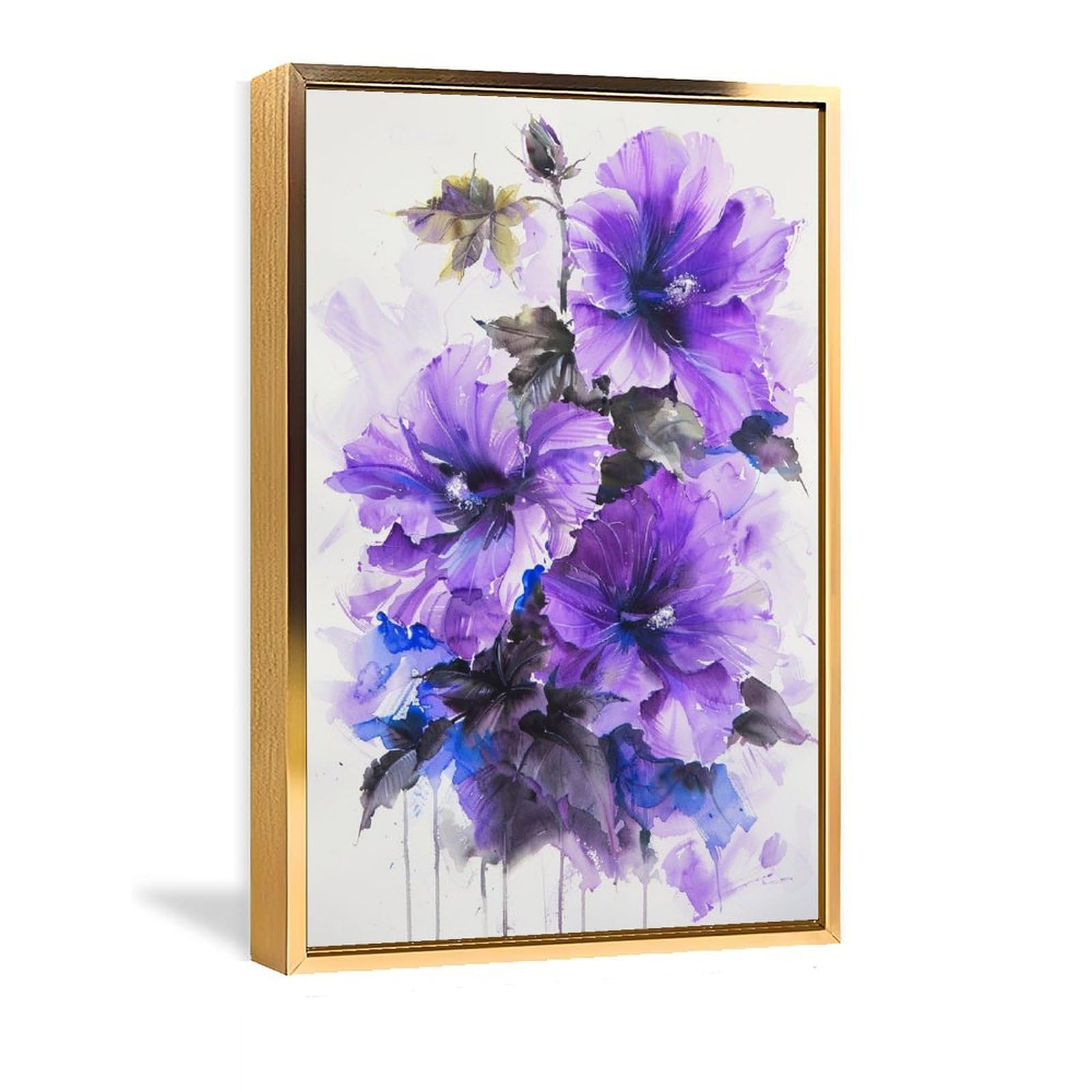 Amazon.co.jp: 絵画 美しい咲く花の水彩画インテリア 絵画 魅力的な花