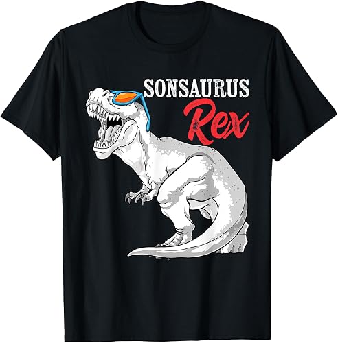 Sonsaurus Rex Dinosaur Son Saurus Boys Kids Family Matching