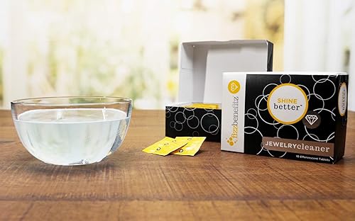 Miniatura 4 de FizzBenefitz Limpiador de joyas Shine Better restaura el brillo al oro, diamante, plata de ley, joyas de latón y es la solución perfecta para un