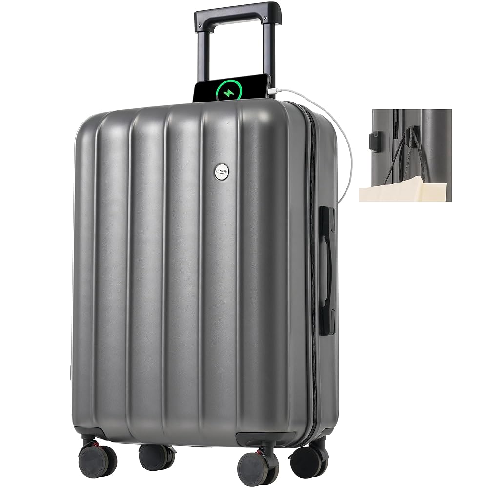 新品未使用 スーツケース USBポート付き 大容量 4泊5日 超軽量 B4U 大容量 拡張機能 スーツケース キャリーケース フロント