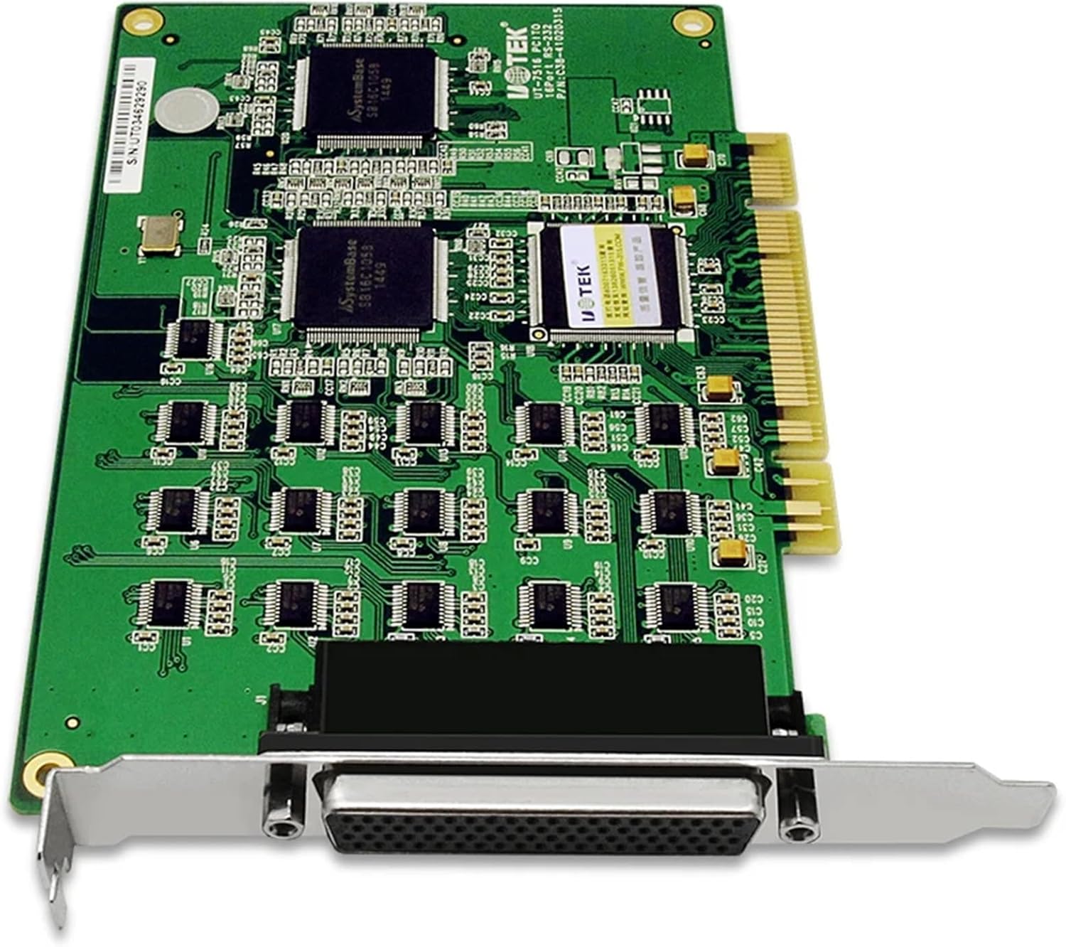 1PCs Industrial Grade PCI to RS-232 Serial Card RS232 16 Ports High Speed Converter ESD Anti-Lightning DB9 Connector UT-7516
