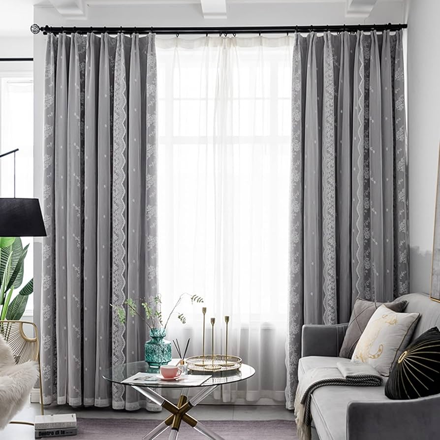 Amazon｜レースカーテン 100*180 UVカット 遮熱 おしゃれ 可愛い